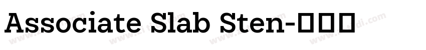 Associate Slab Sten字体转换